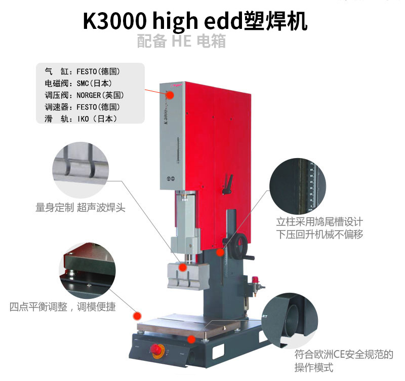 超声波塑焊机 K3000 High End 20kHz 2000/3000W