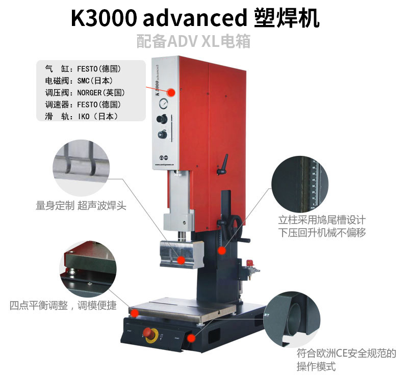 超声波塑焊机 K3000 Advanced 20kHz 2000/3000W